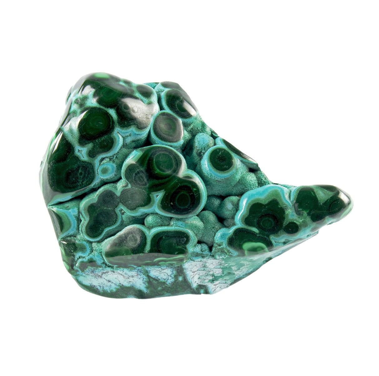 Chrysocolla Malachite Freeform Polished on Lucite Stand