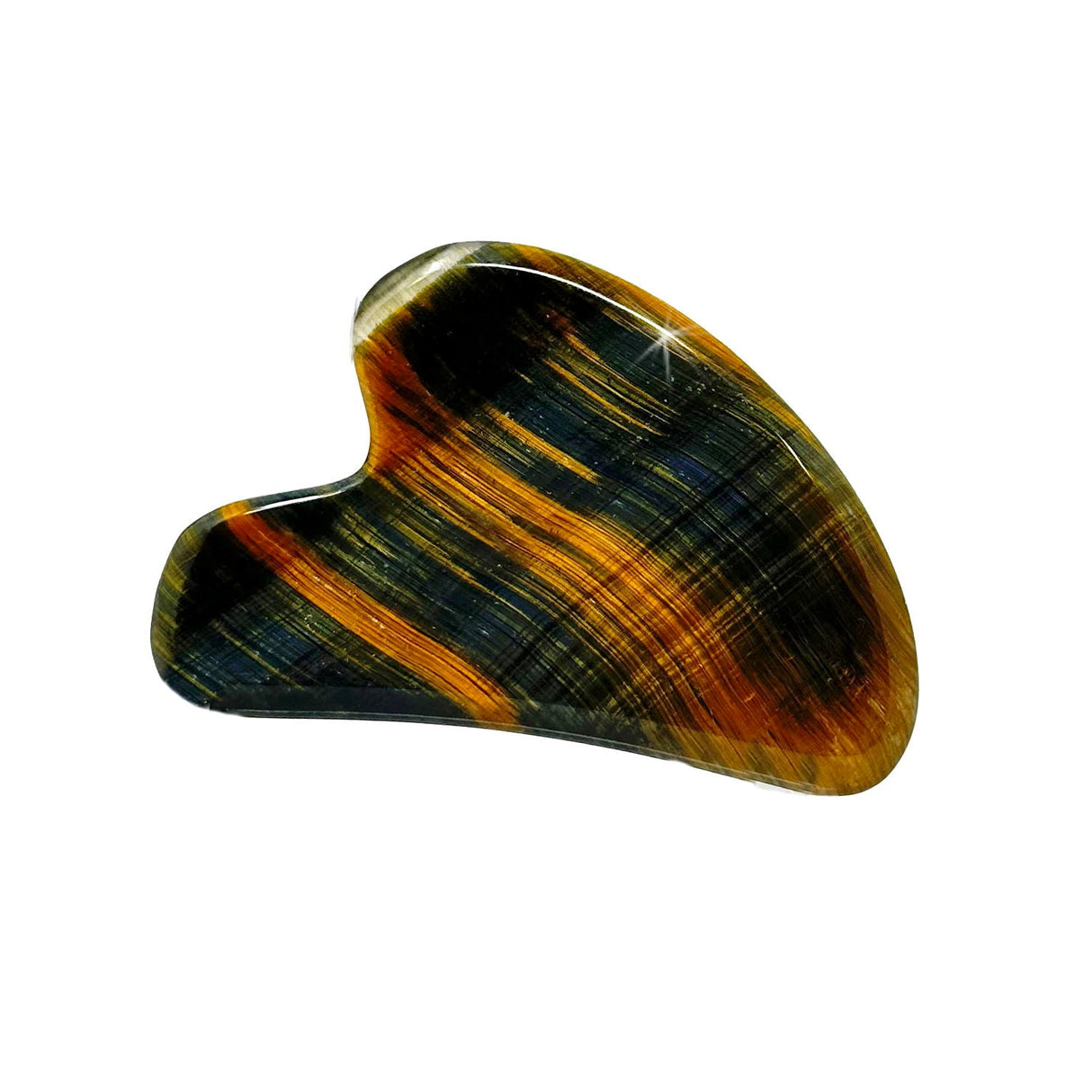 Blue Tigers Eye Guasha Tool