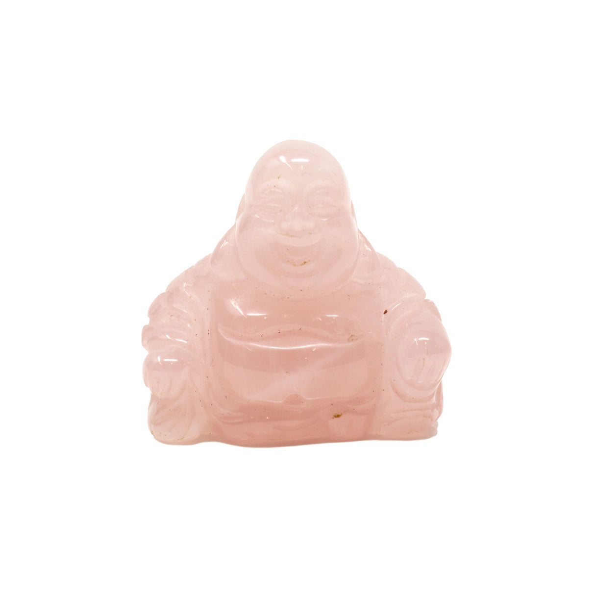 Rose Quartz Buddha Carving