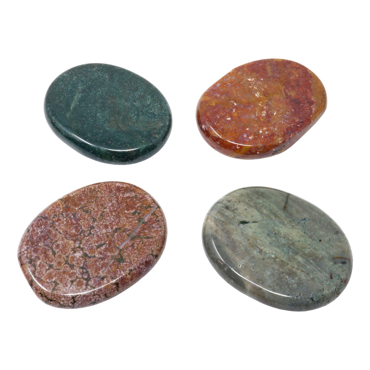 Orbicular - Ocean Jasper Flat Stone (Singles)
