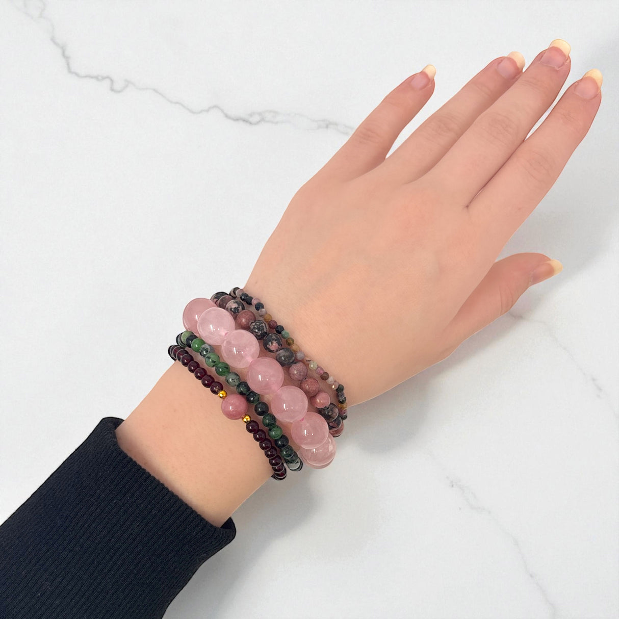 Universal Love Intention Beaded Bracelet Set of 5