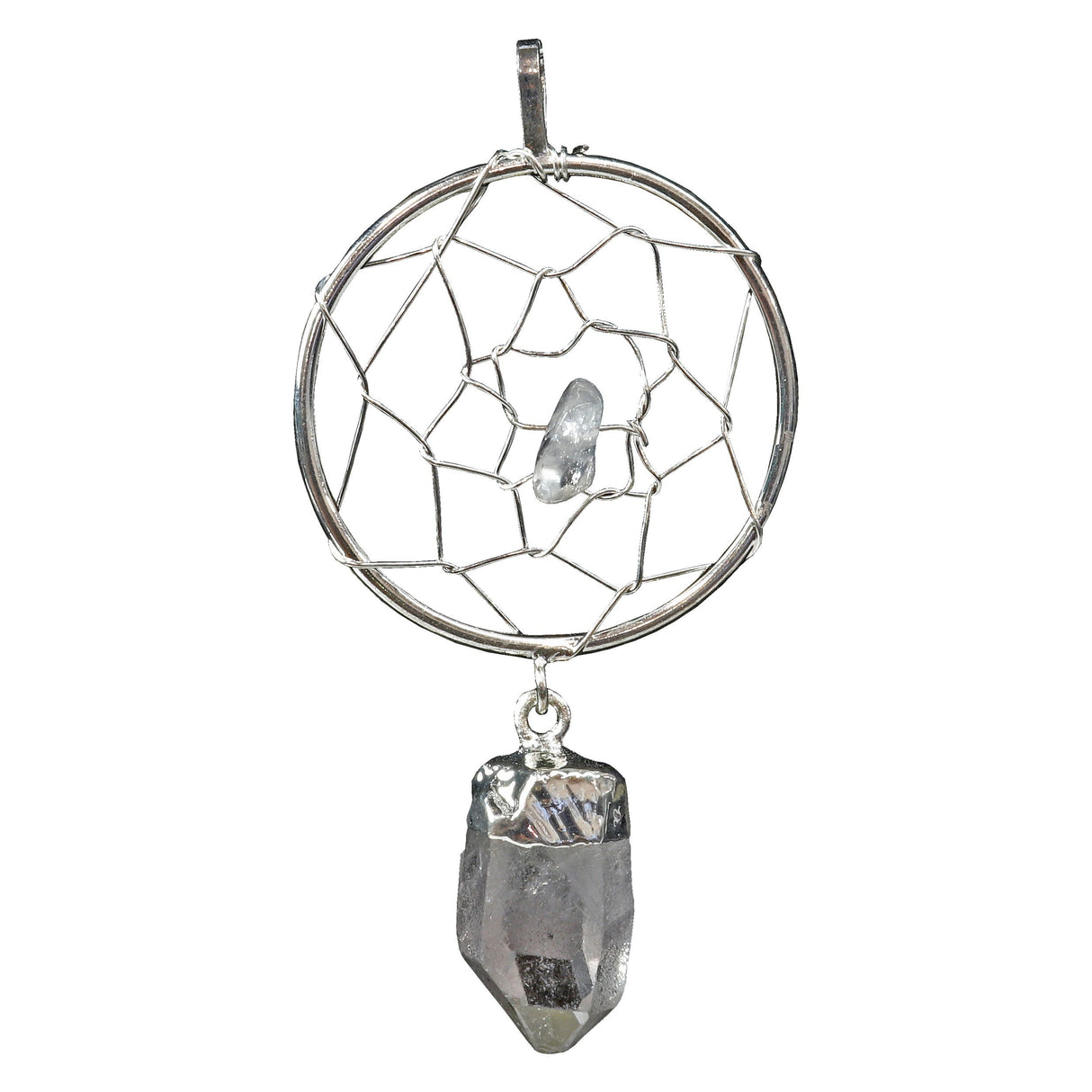 Quartz Dreamcatcher Pendant