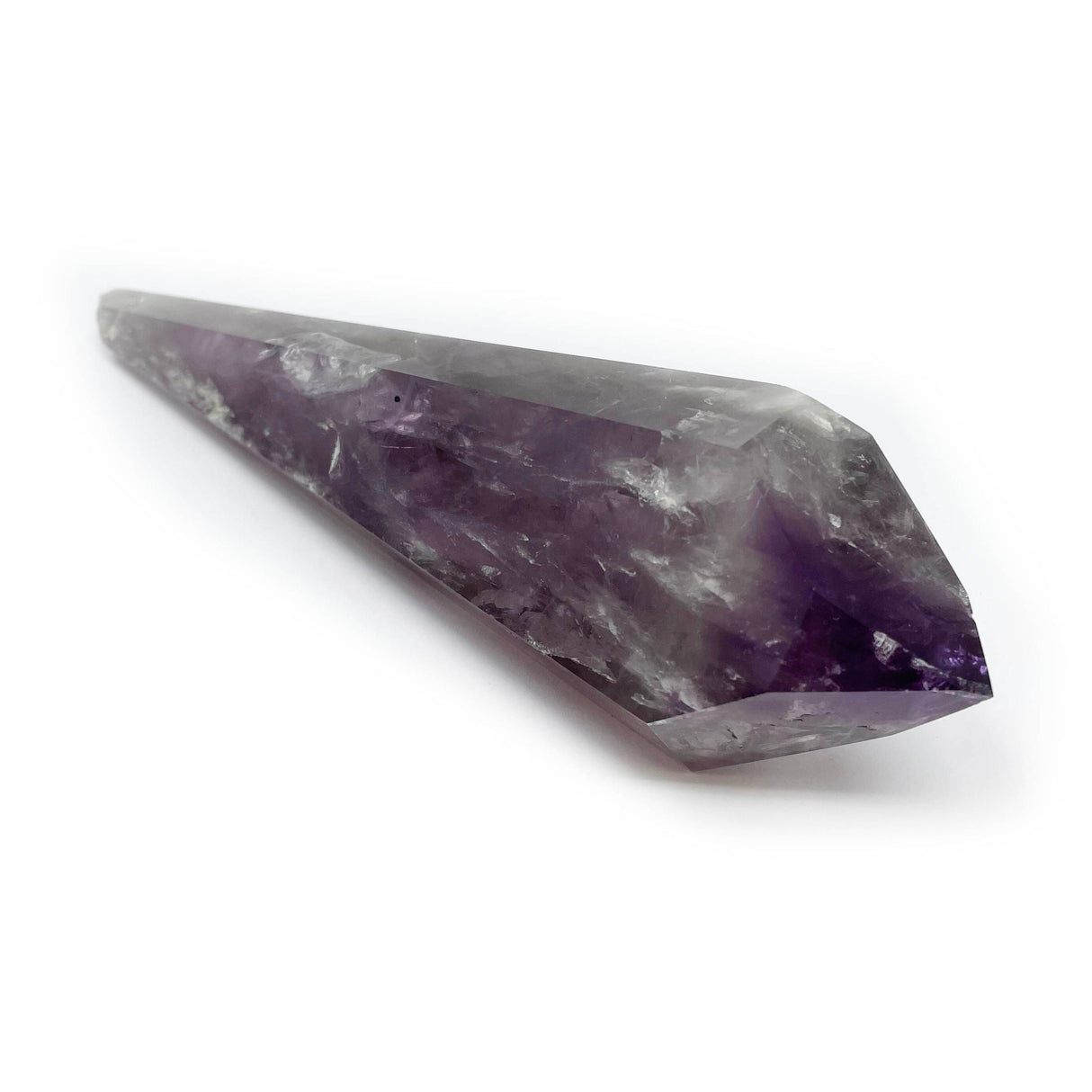 Bahia Amethyst Point - Polished with Phantom Inclusions