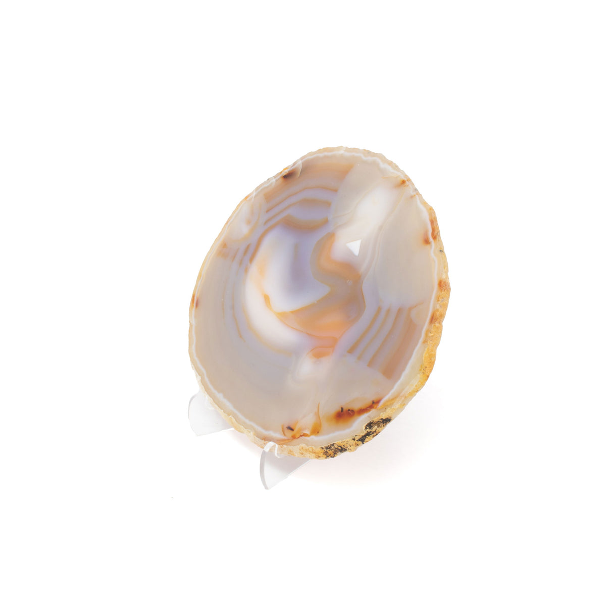 Agate Slice On Acrylic Easel Stand