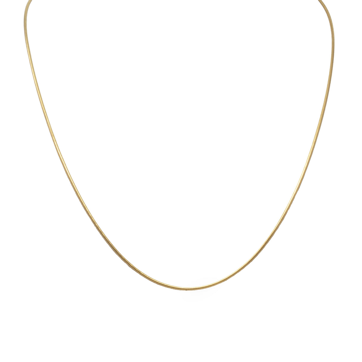 30" Gold Plated Snake Chain - 925 Sterling Silver with Lobster Clasp