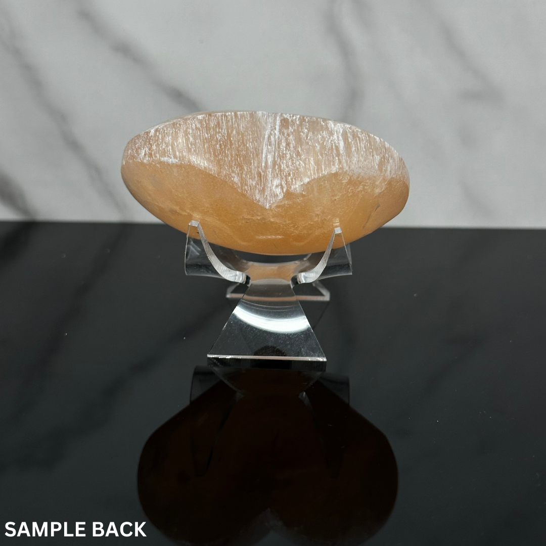 Acrylic Heart Stand - Low Angled Small