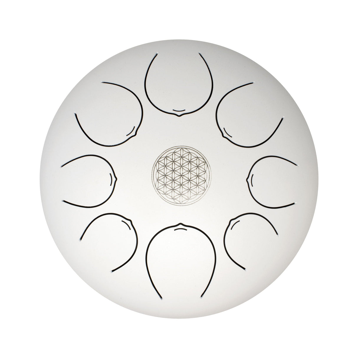 30cm Pentatonic Steel Singing Drum - White