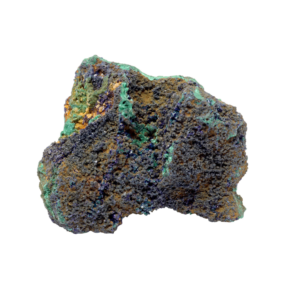 Azurite Malachite Druze Specimen