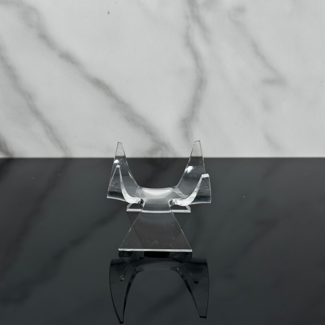 Acrylic Heart Stand - Low Angled Small