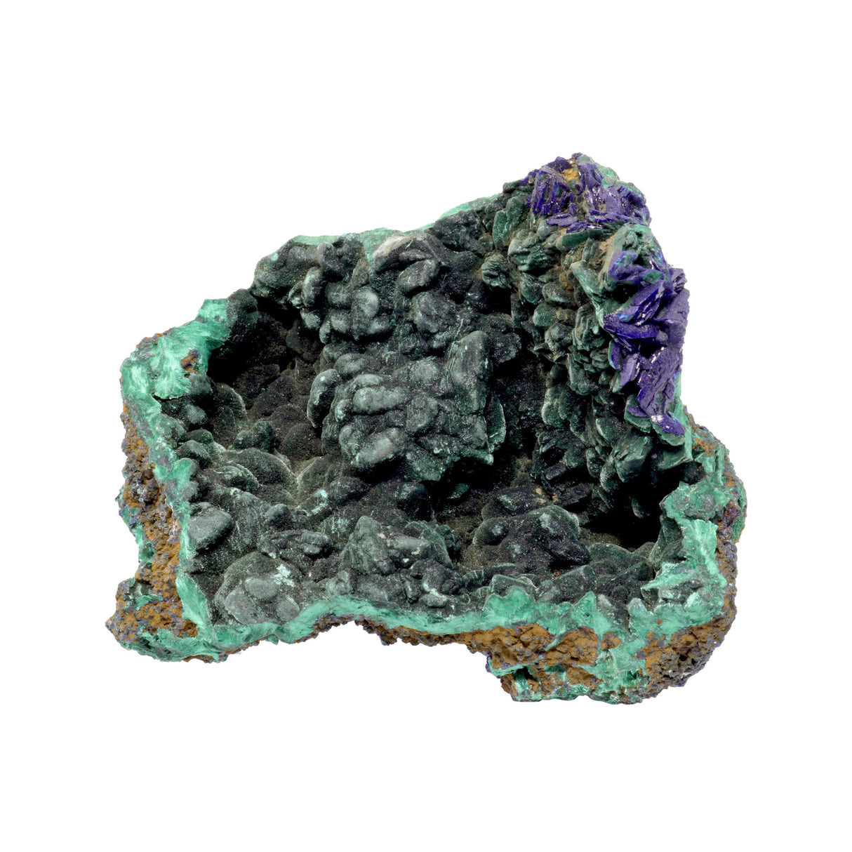 Azurite Malachite Druze Specimen
