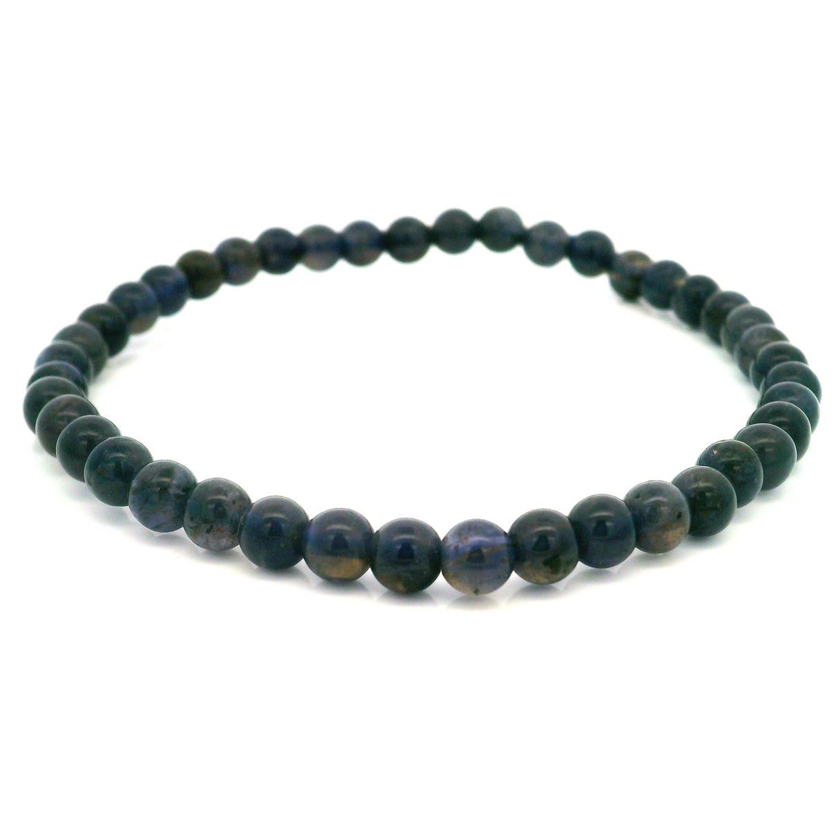 Iolite Beaded Bracelet - 4.5-5 mm Round