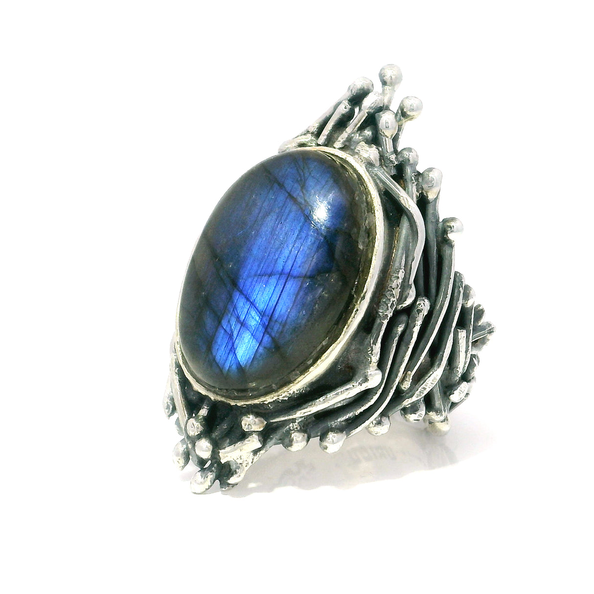 Labradorite Vine Roots Designer - Oval Cabochon