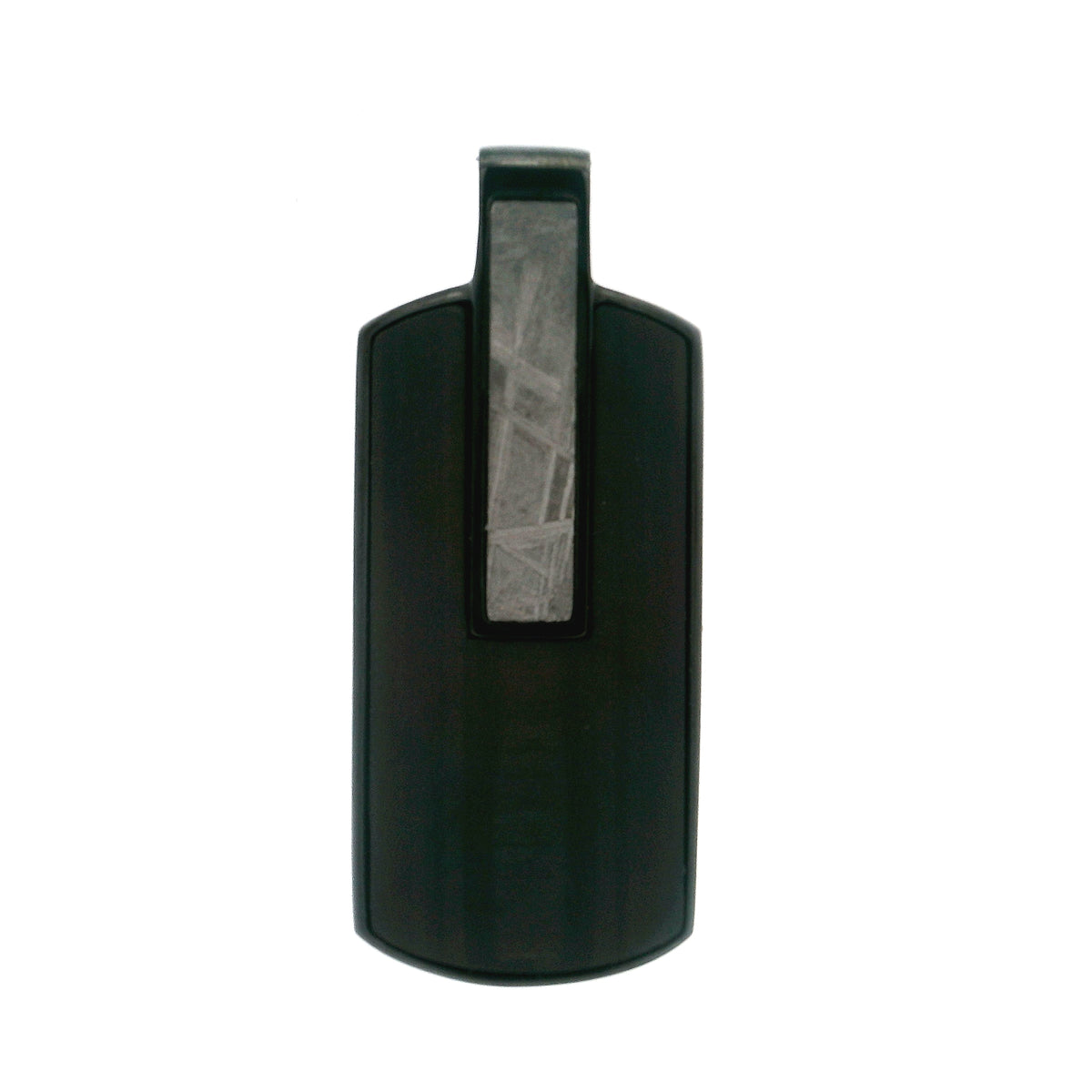Carbon Fiber & Muonionalusta Meteorite Dog Tag Pendant
