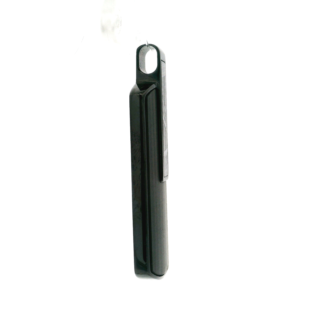 Carbon Fiber & Muonionalusta Meteorite Dog Tag Pendant
