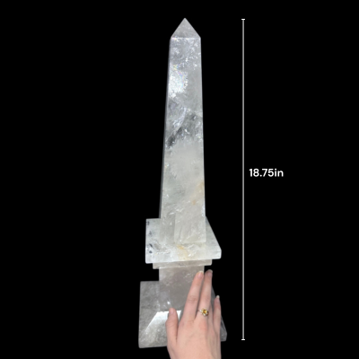 Large Clear Quartz Obelisks