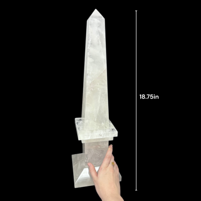 Large Clear Quartz Obelisks