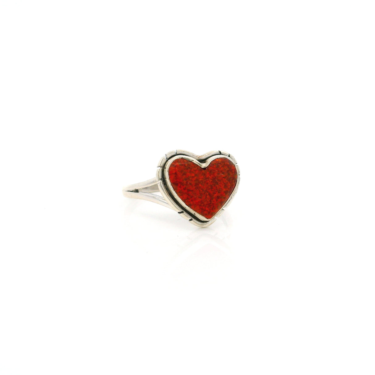 Red Fire Opal Cabochon Bezel Set in Flare Design Silver Band
