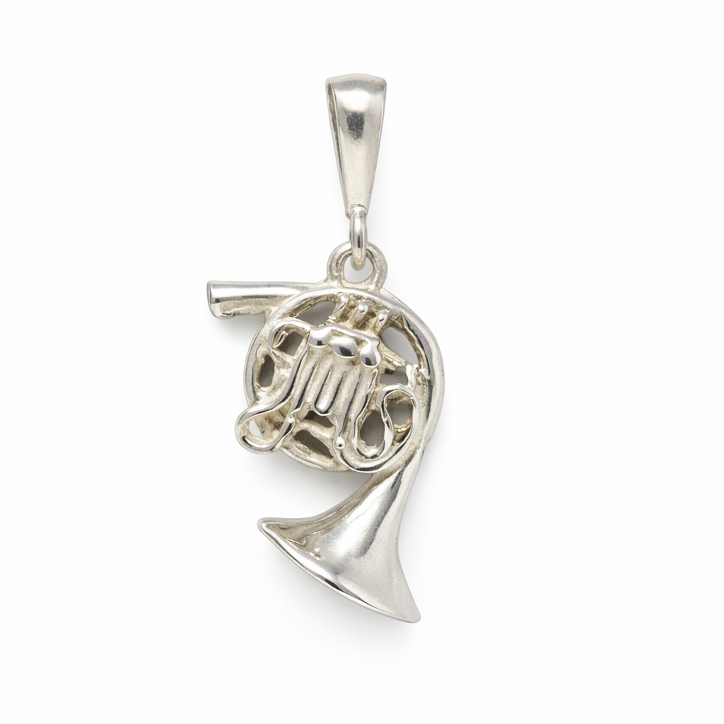 Sterling Silver Pendant - Trumpet