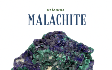 arizona malachite crystal specimen
