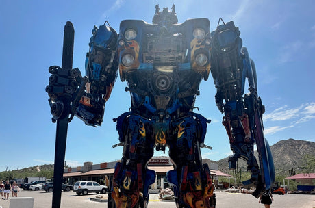 12 News | Optimus Prime Statue Goes Up In Cave Creek