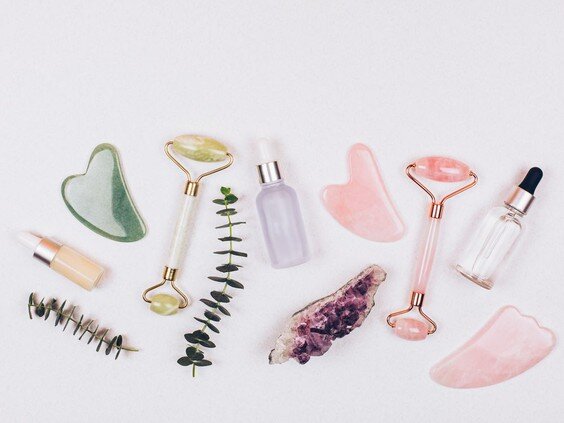 Crystal Gua Sha Tools and Crystal Face Rollers