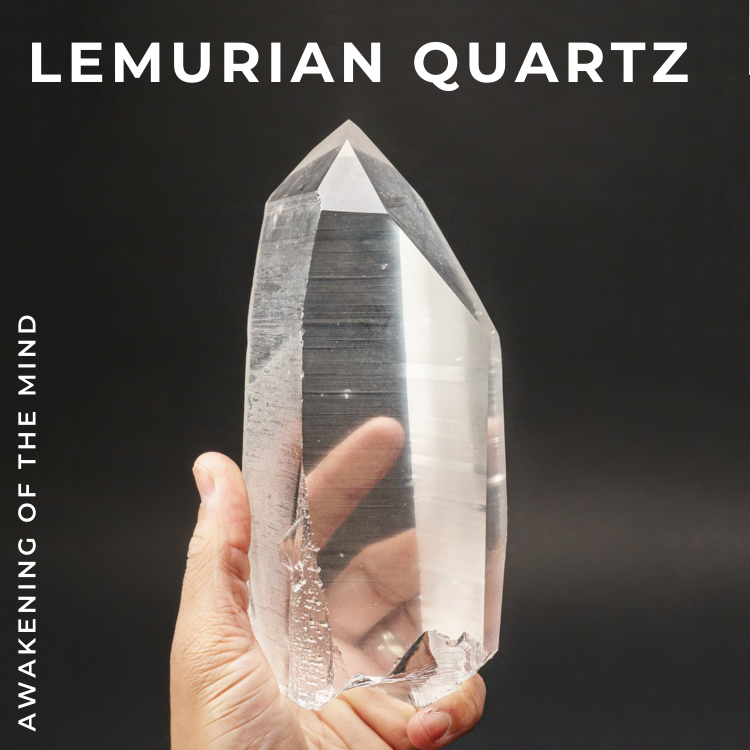 Lemurian quartz crystal