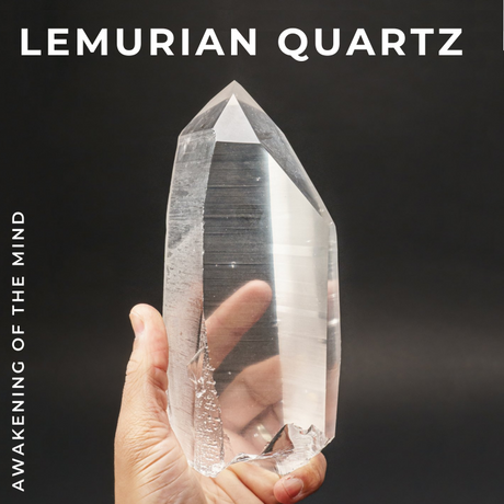 Lemurian quartz crystal