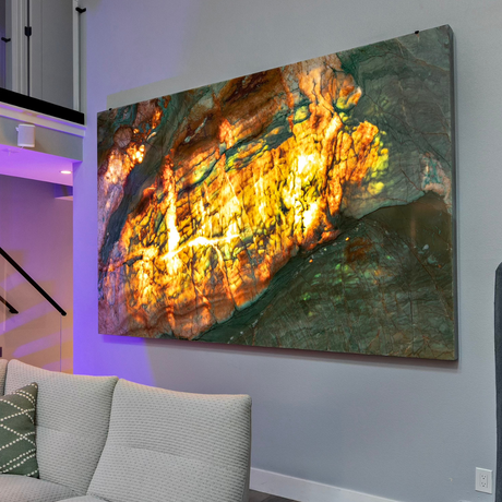 illuminated jasper wall panel