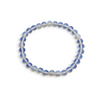 Rare Earth Gallery 6mm opalite beaded bracelet with translucent blue and iridescent round gemstone beads