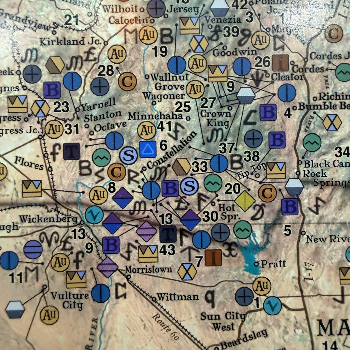 Arizona Mineral Treasure Map
