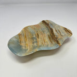 Blue Calcite Banded Freeform Dish