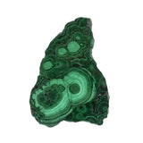 Banded Malachite Slice - 2 Eyes