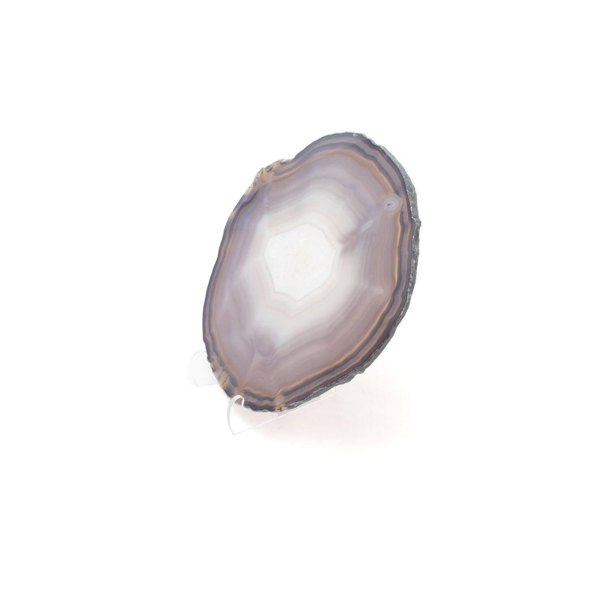 Agate Slice On Acrylic Easel Stand