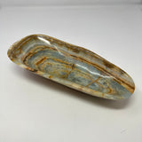 Blue Calcite Banded Dish - Oblong