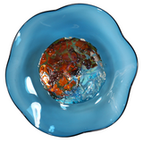 Wall Plate Large - Blue Jewel