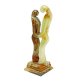 Brown & White Onyx Lovers Sculpture