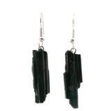 Black Tourmaline Dangle Earrings