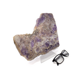 Chevron Amethyst Slice 14.25"