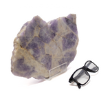 Chevron Amethyst End Cut On Acrylic Easel