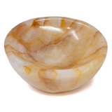 Golden Healer Bowl - Yellow & Clear aka Hematoid Quartz
