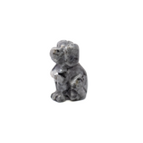 Larvikite Dog Carving