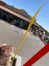 Outdoor Blown Glass Flame - Yellow