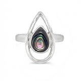 Abalone Ring - Pear in Silver Pear