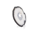 Agate Druze Slice On Lucite Stand