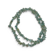 Rare Earth Gallery 32-inch amazonite chip necklace featuring polished light blue-green gemstone fragments