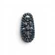 Stainless steel skull ring, elongated knuckle-guard cluster of multiple skulls