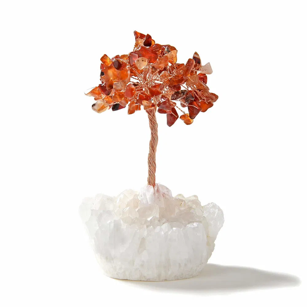 Beaded Gemstone Crystal Tree