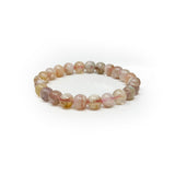 Flower Agate Beaded Bracelet 8mm