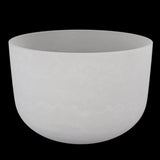 18" Frosted Quartz Sound Bowl - F Note - Aligns Heart Chakra