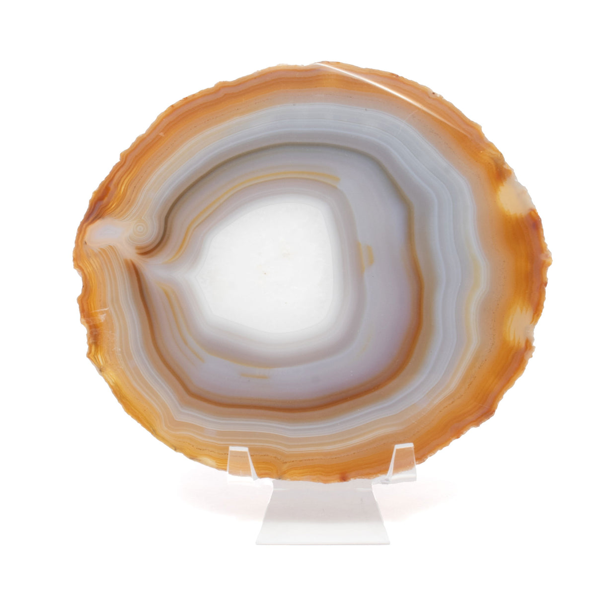 Agate Slice On Acrylic Easel Stand